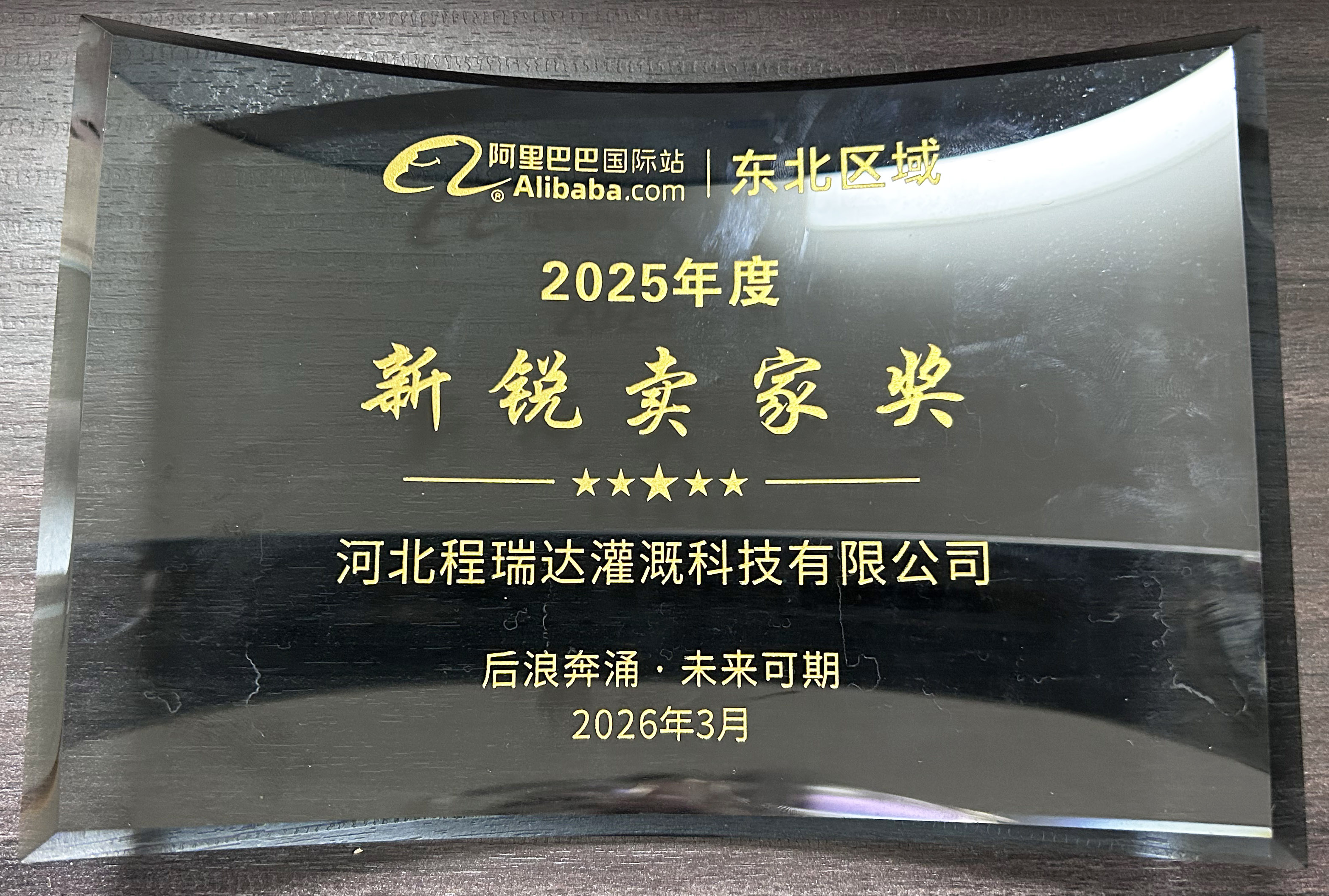 邵阳程瑞达灌溉 | 荣获阿里国际站新锐卖家奖