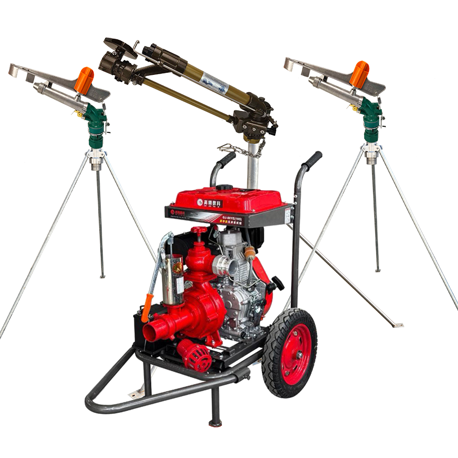 邵阳一体式灌溉机组 全套喷枪水带配齐 抗旱浇地神器